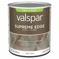 Valspar 1 qt. Supreme Acrylic Latex House Trim Paint & Primer, Satin & White 028.0035000.005